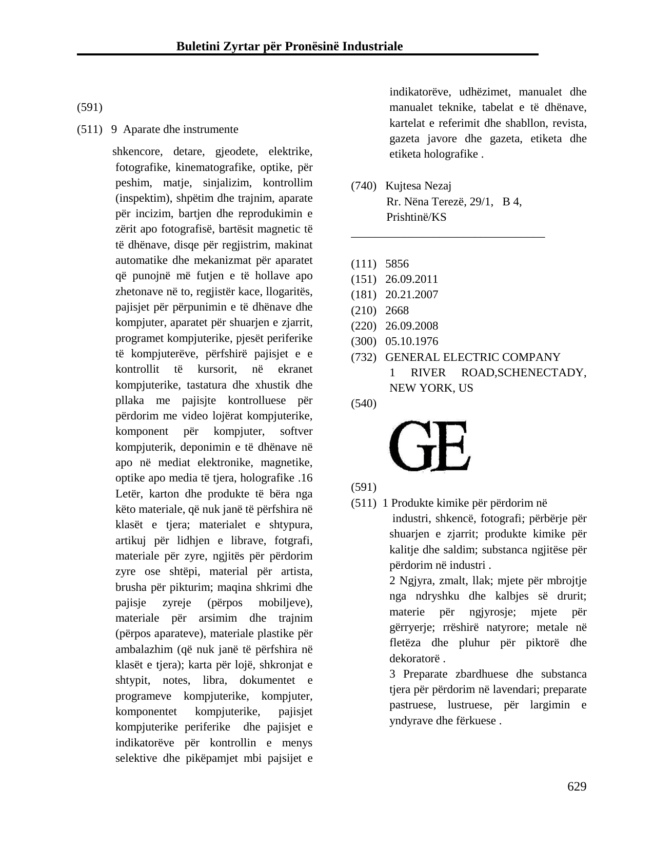Faqja 629 e buletinit