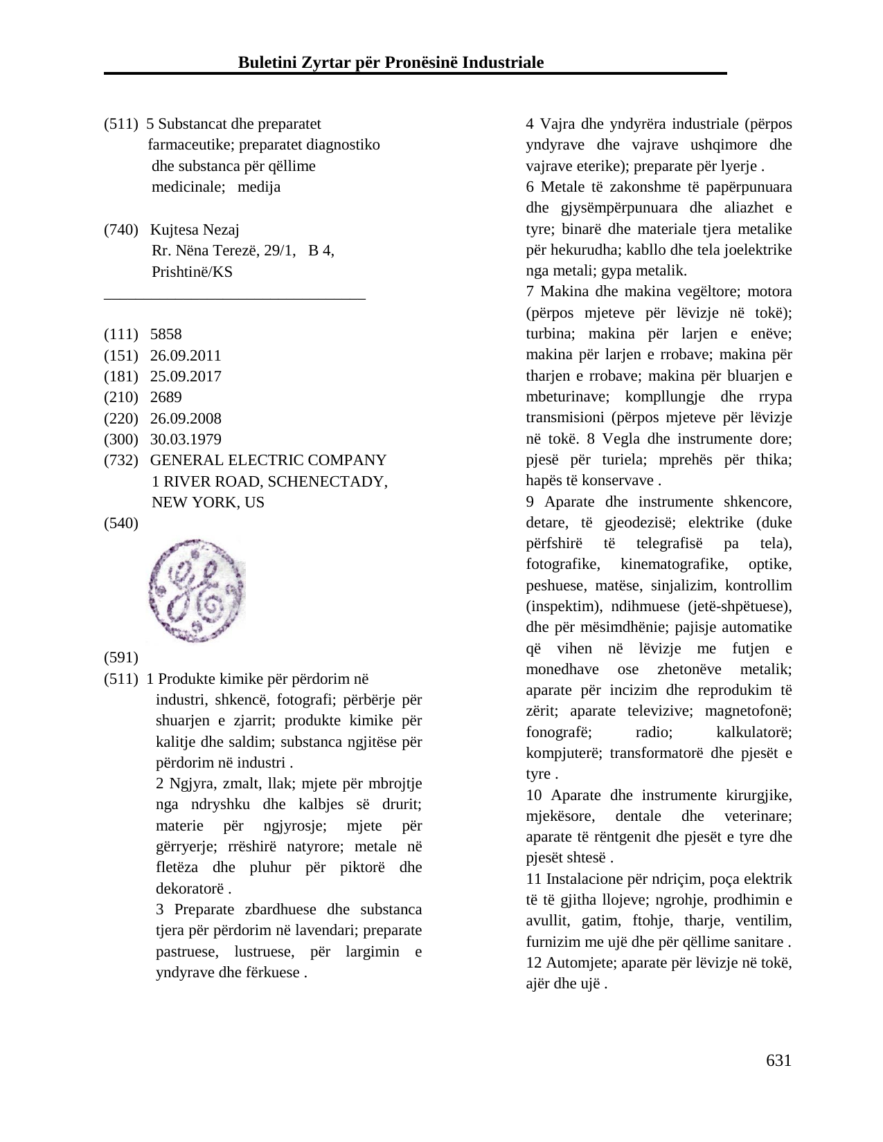 Faqja 631 e buletinit