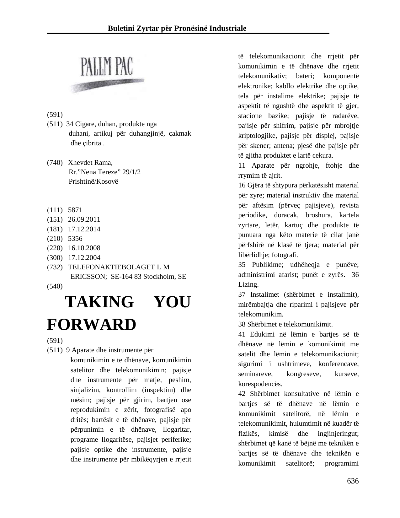 Faqja 636 e buletinit