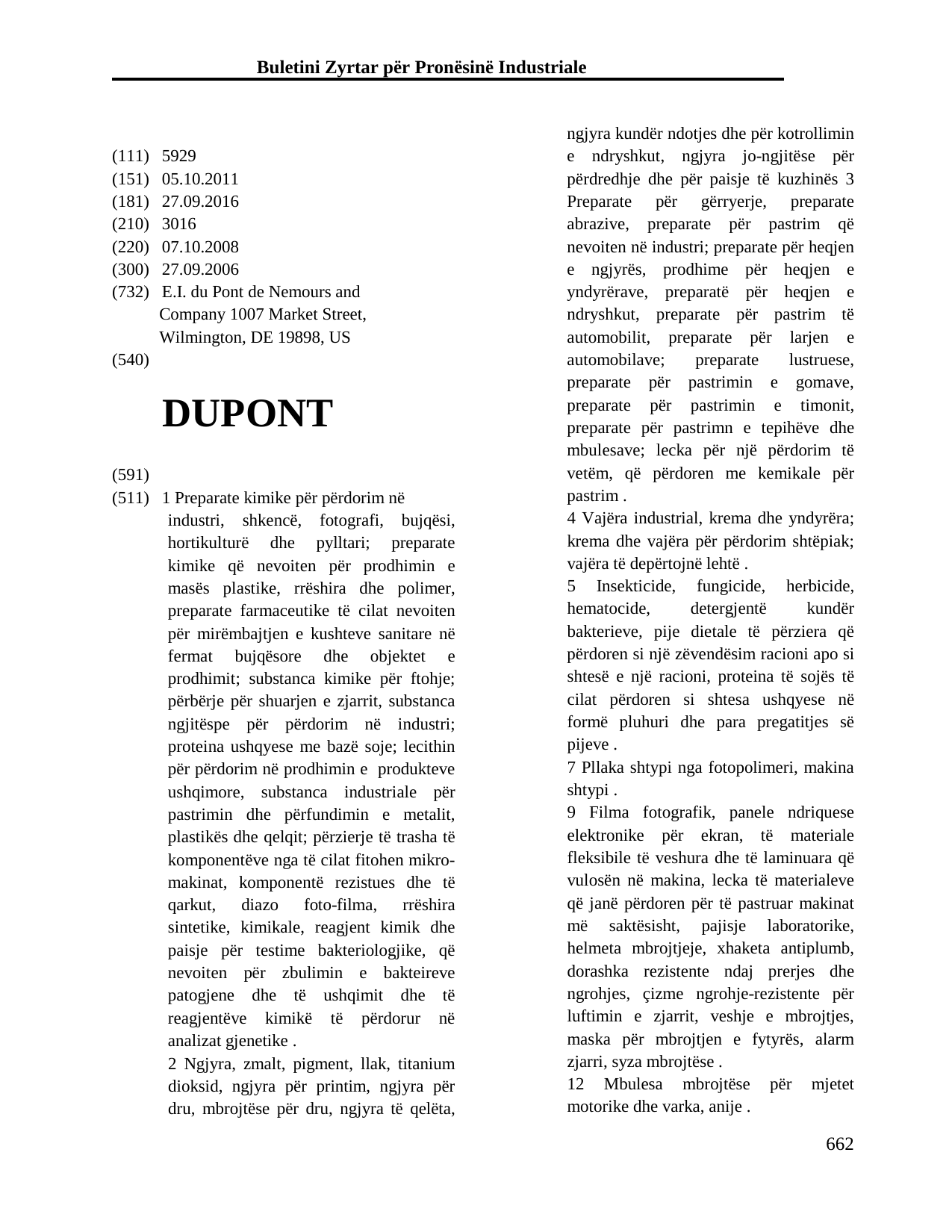 Faqja 662 e buletinit
