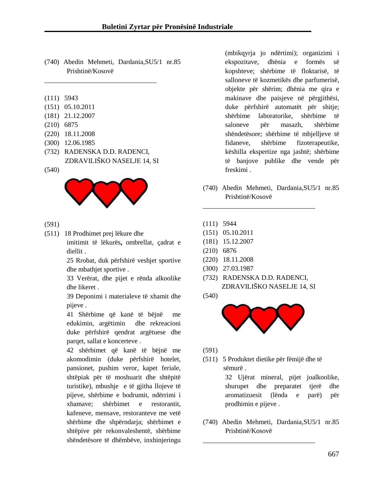Faqja 667 e buletinit