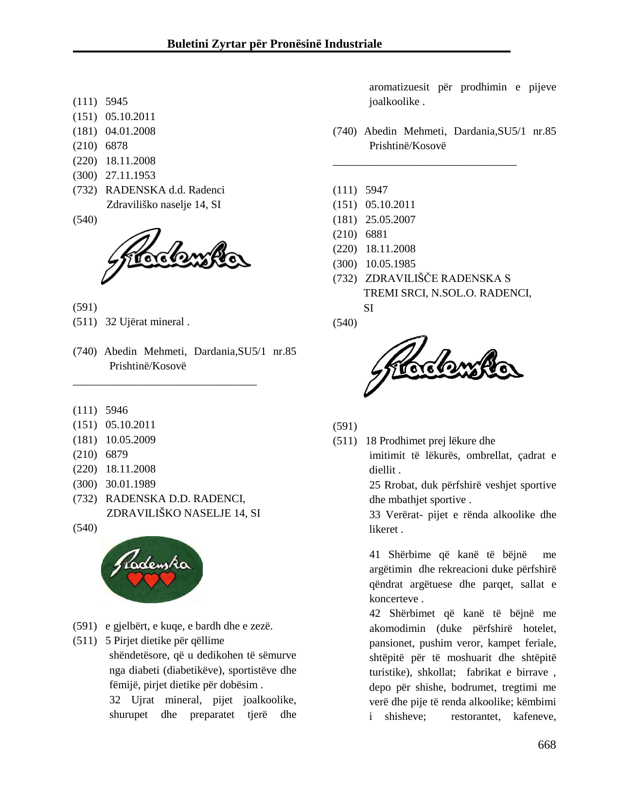 Faqja 668 e buletinit