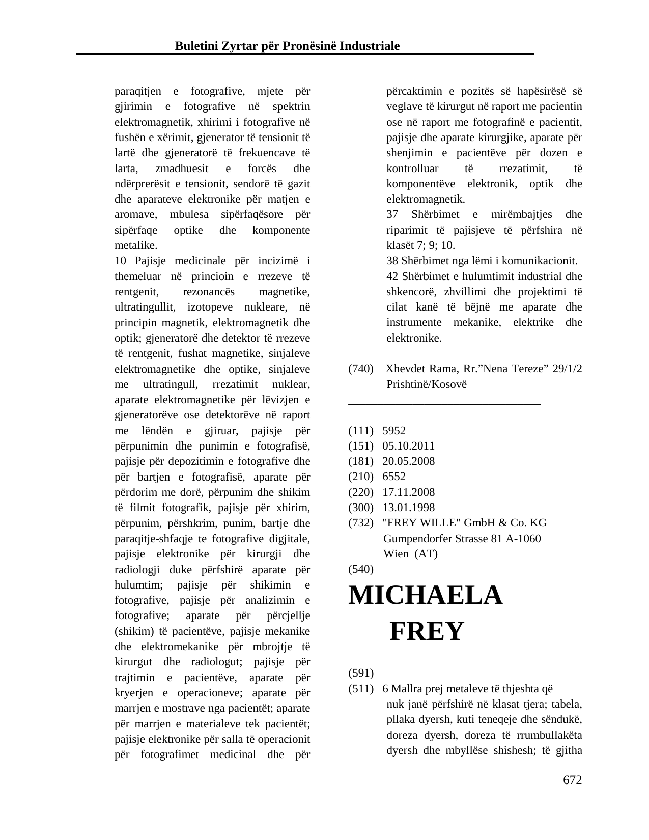 Faqja 672 e buletinit