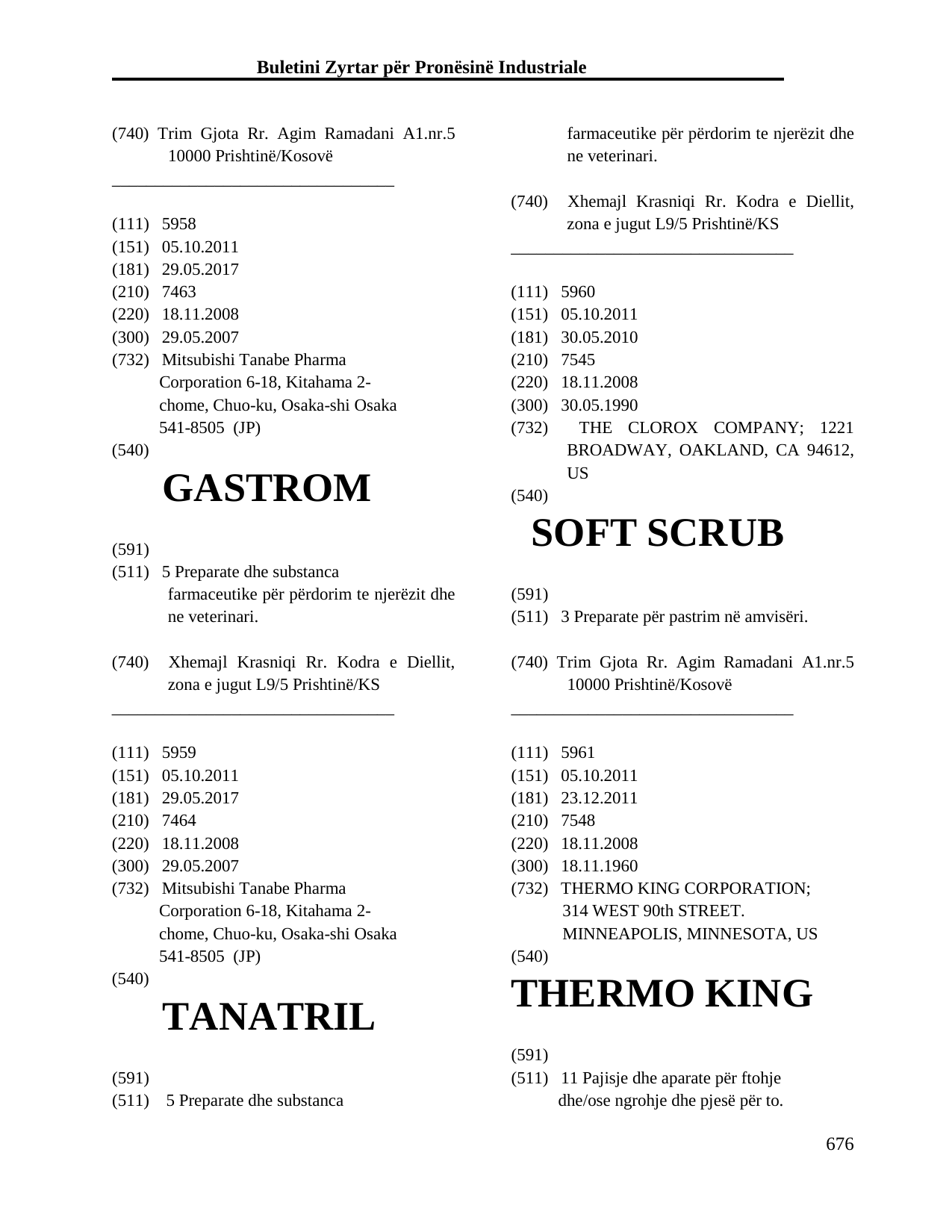 Faqja 676 e buletinit