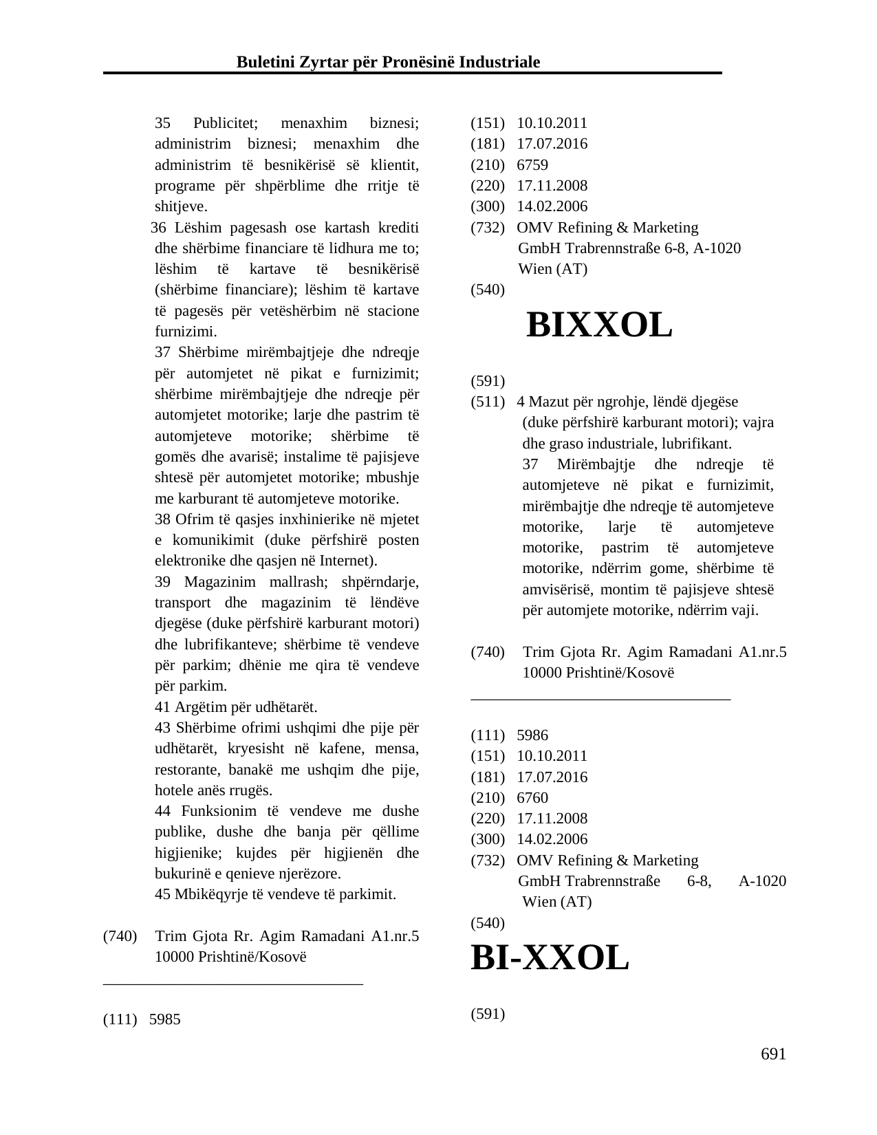 Faqja 691 e buletinit