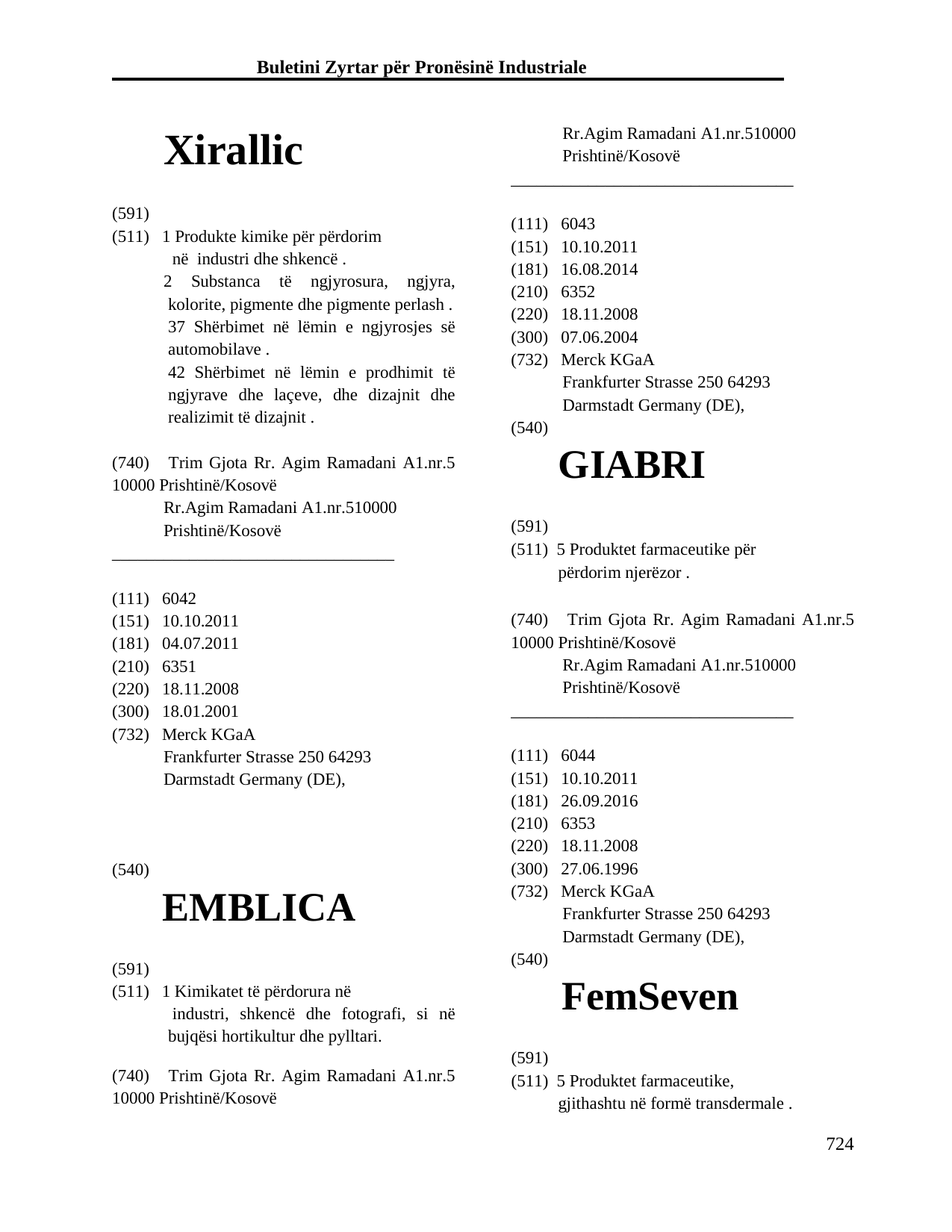 Faqja 724 e buletinit