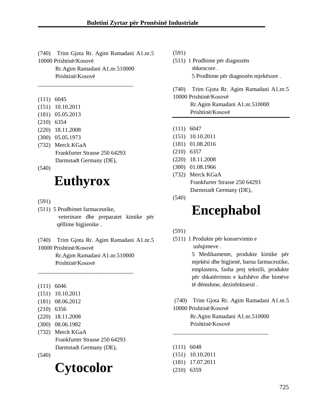 Faqja 725 e buletinit