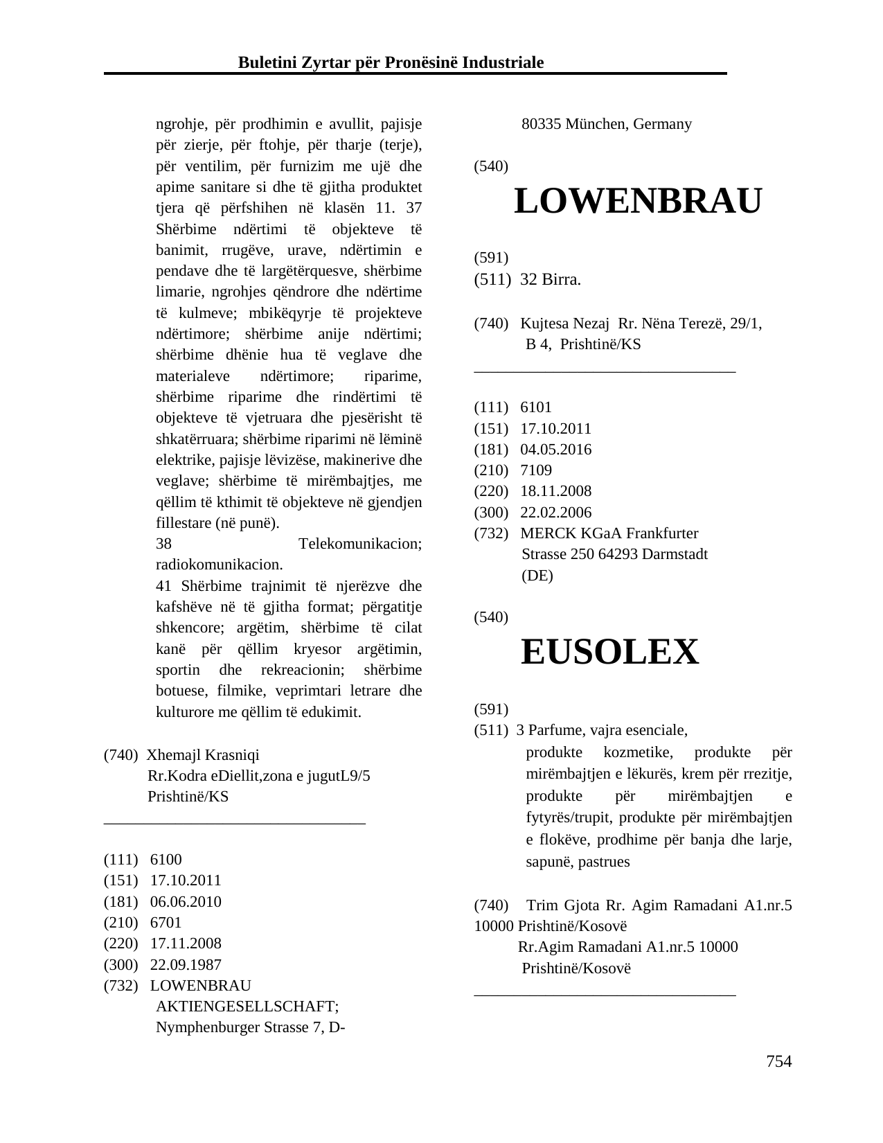 Faqja 754 e buletinit