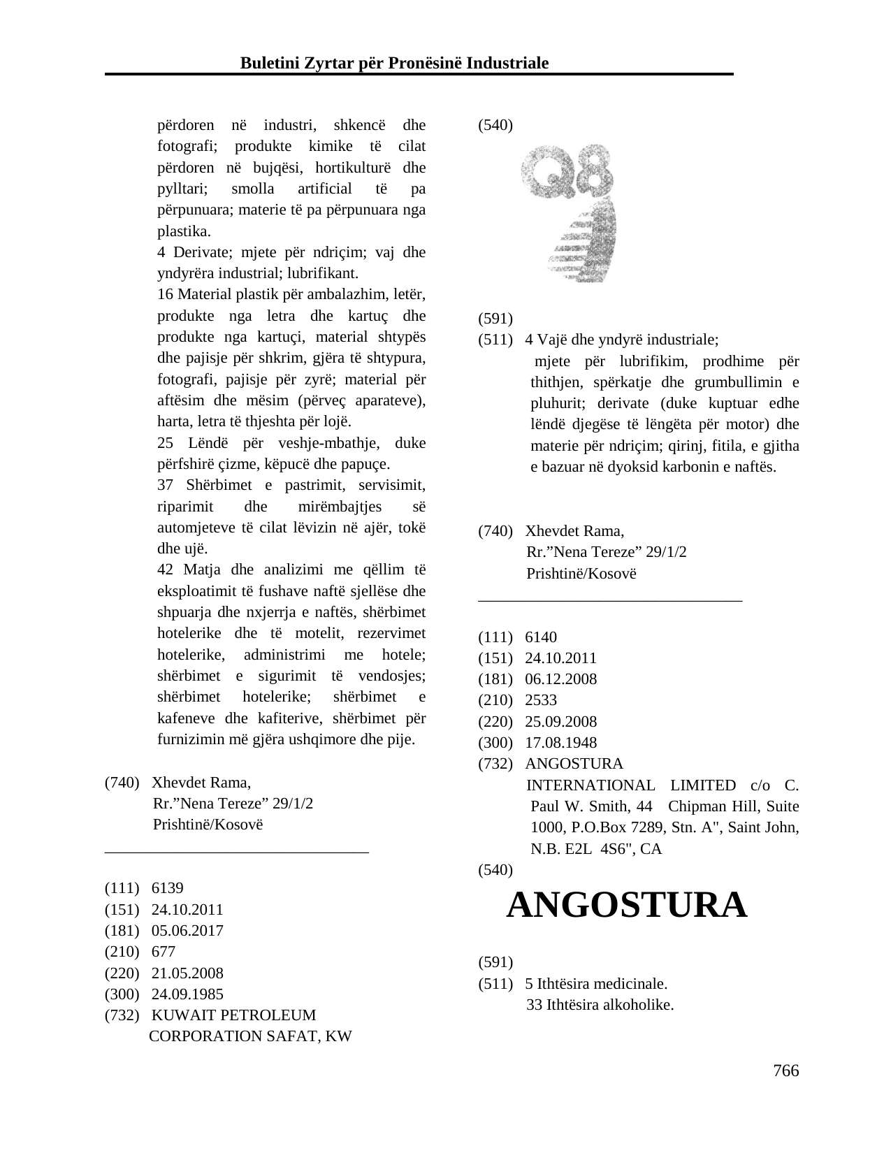 Faqja 766 e buletinit