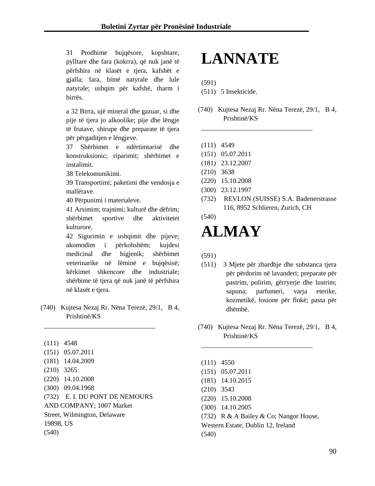 Faqja 90 e buletinit