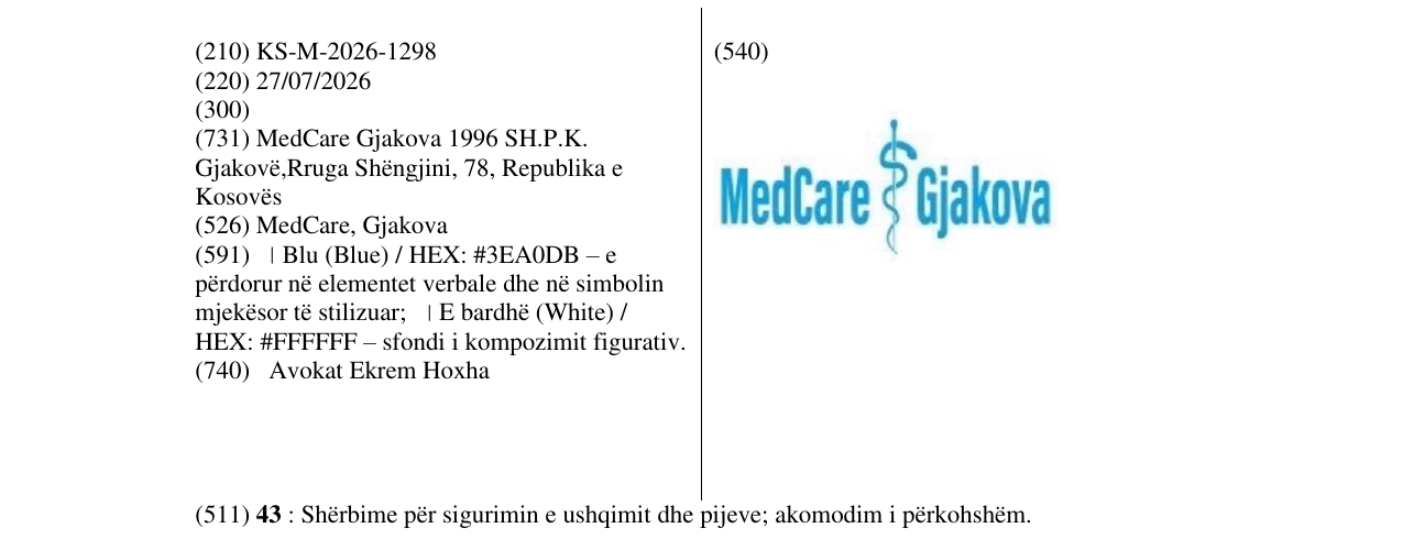 Zëri i markës MedCare, Gjakova në buletin