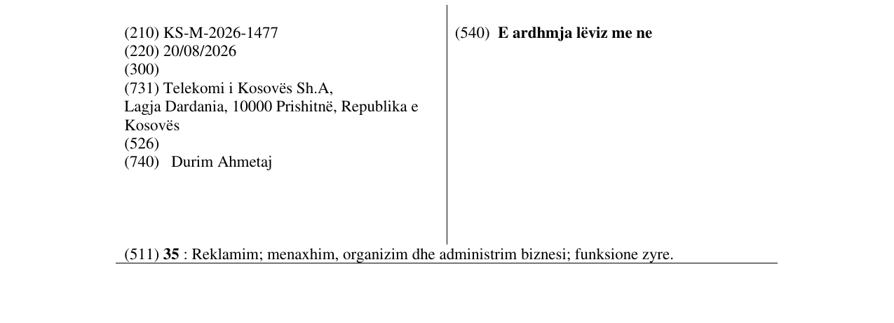 Zëri i markës E ardhmja lëviz me ne në buletin