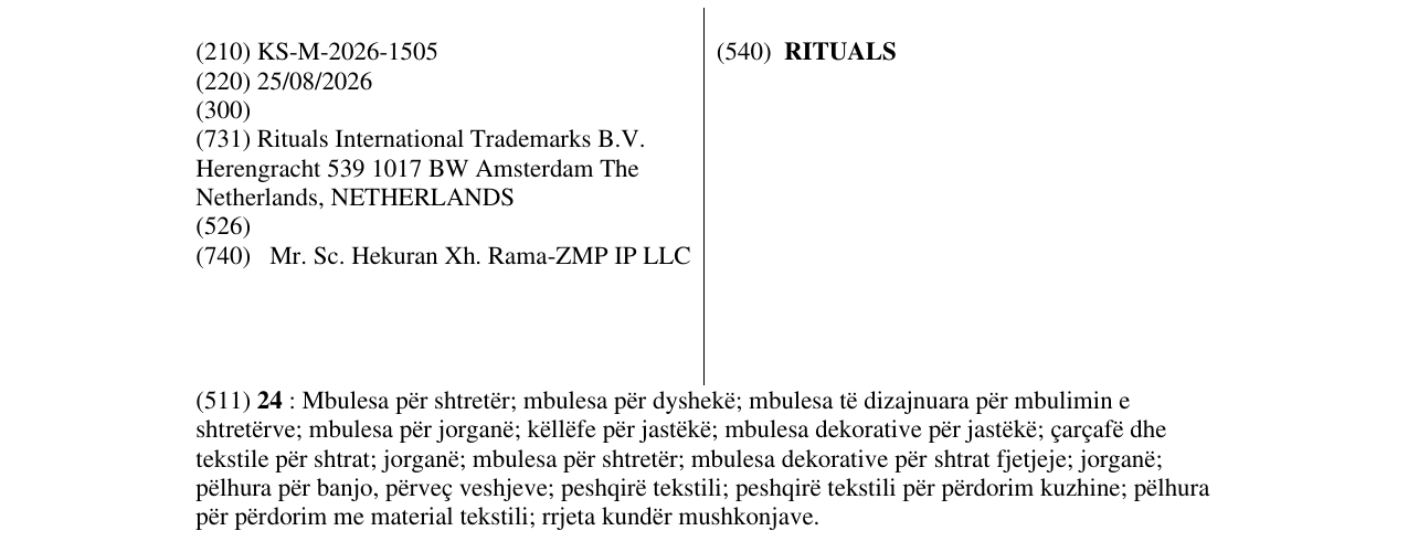 Zëri i markës RITUALS në buletin