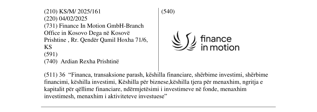 Zëri i markës finance in motion në buletin