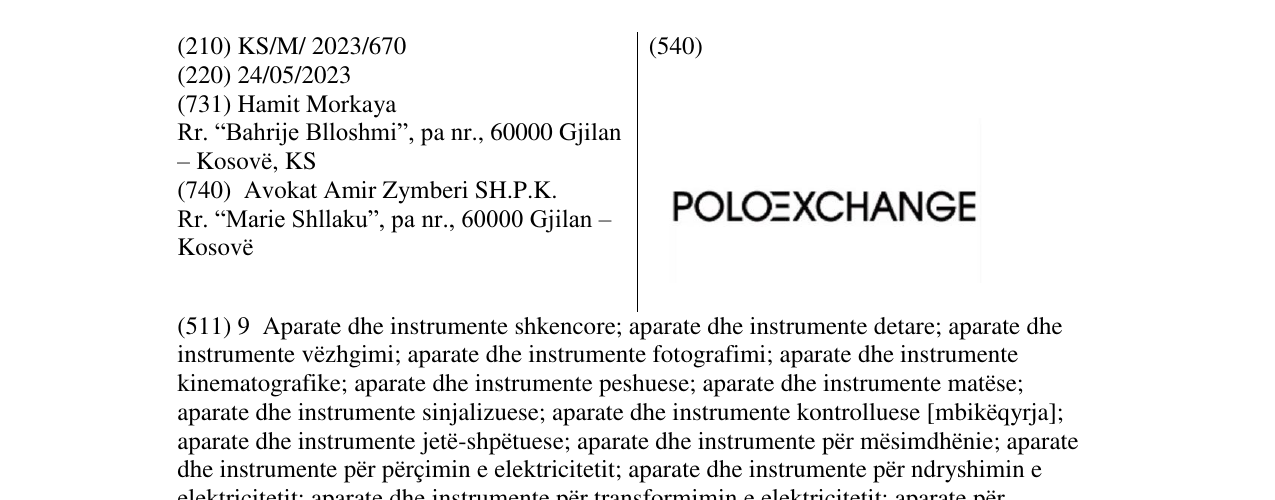 Zëri i markës poloexchange në buletin