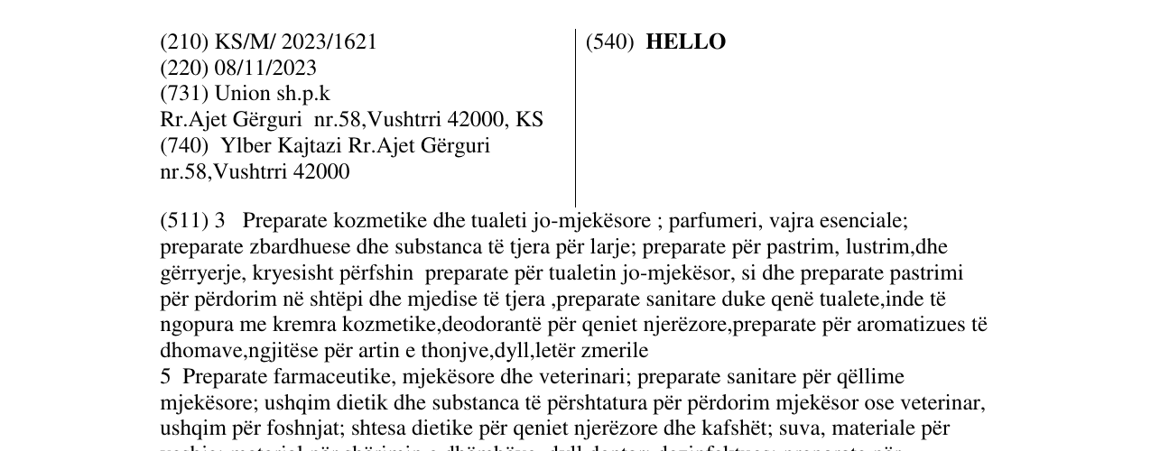 Zëri i markës HELLO në buletin