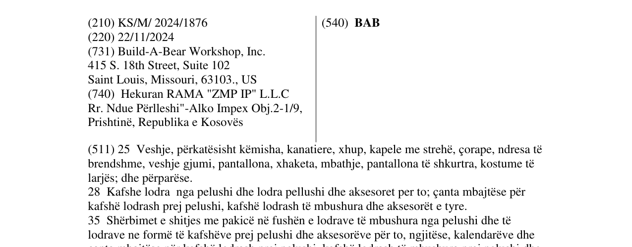 Zëri i markës BAB në buletin