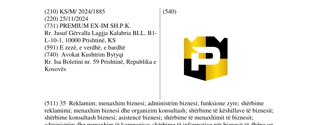Zëri i markës P në buletin