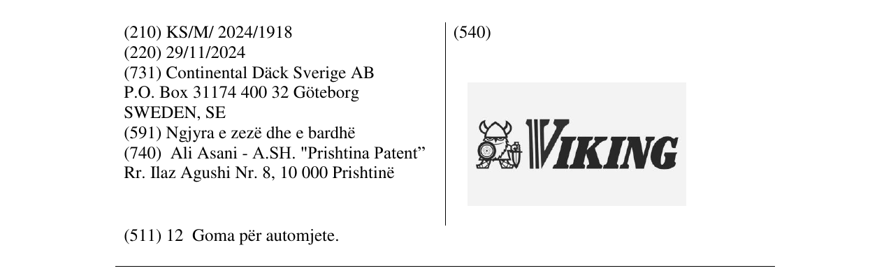 Zëri i markës VIKING në buletin