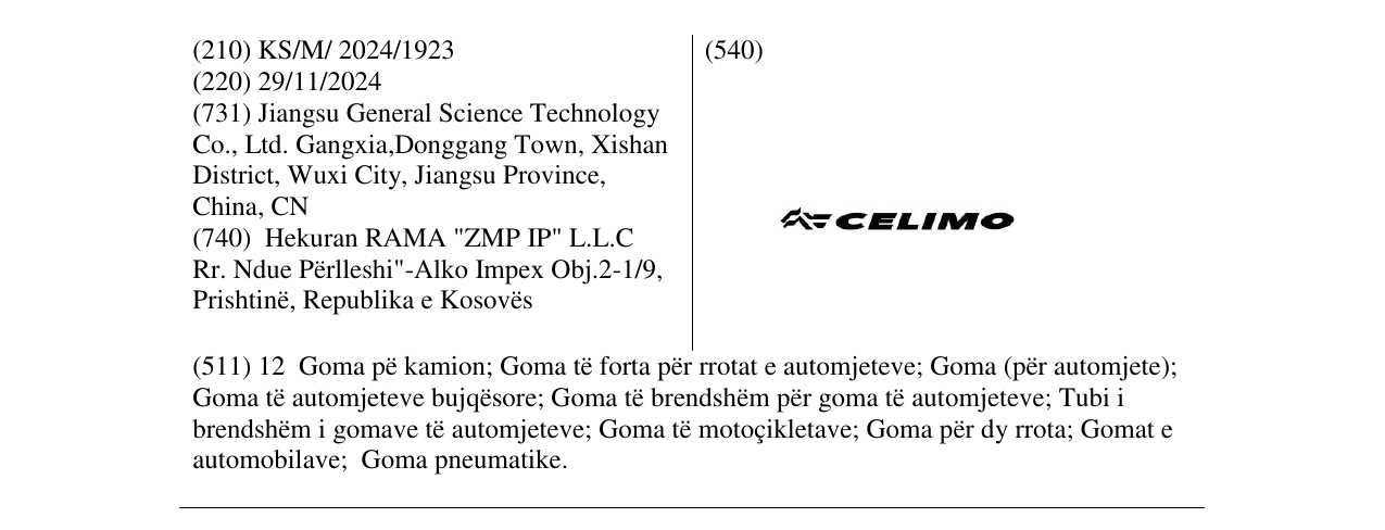 Zëri i markës CELIMO në buletin