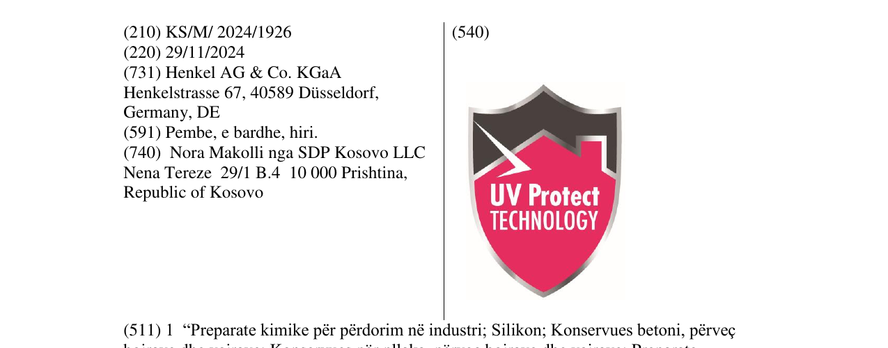 Zëri i markës UV PROTECT TECHNOLOGY në buletin