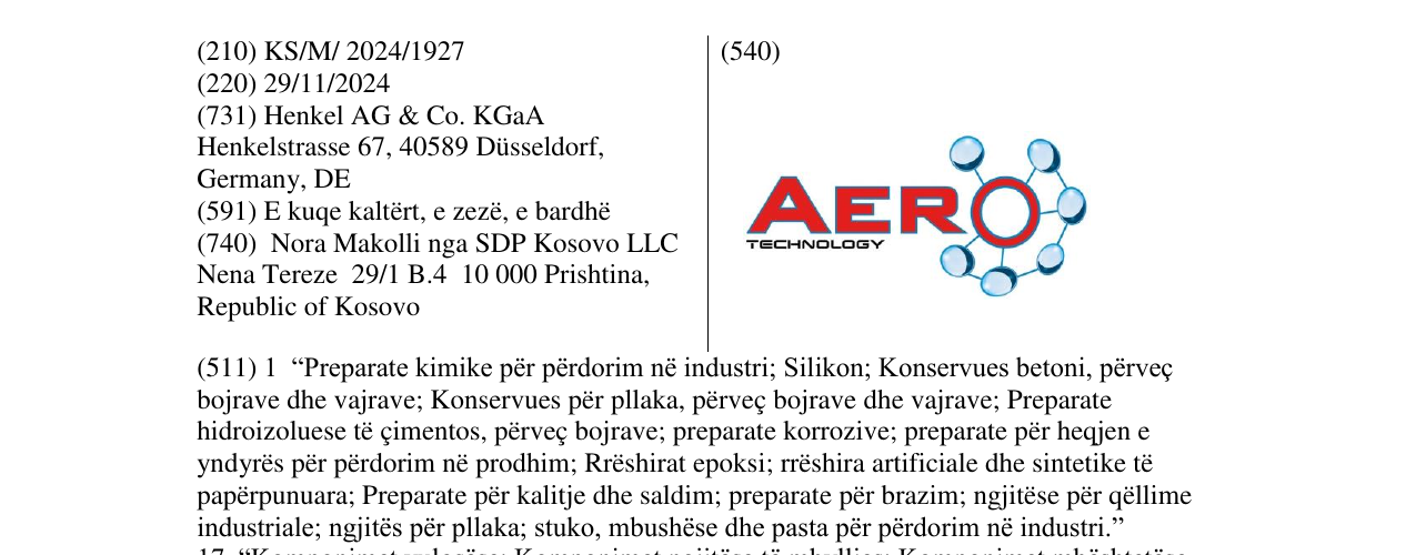 Zëri i markës AERO TECHNOLOGY në buletin