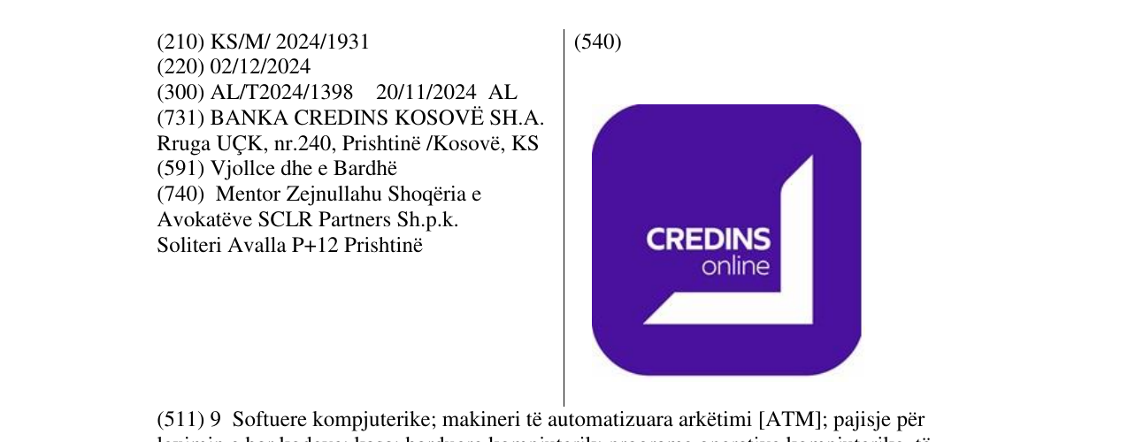 Zëri i markës CREDIS online në buletin