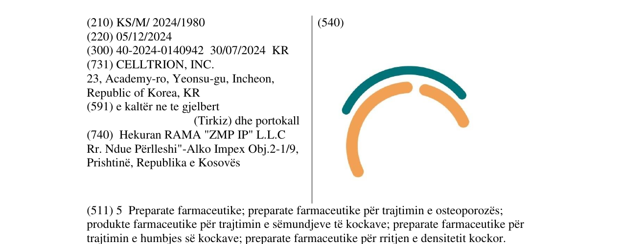 Zëri i markës GJYSEM RRATHE në buletin
