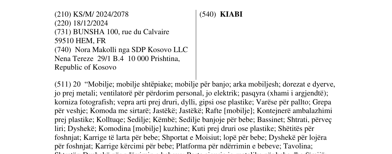 Zëri i markës KIABI në buletin