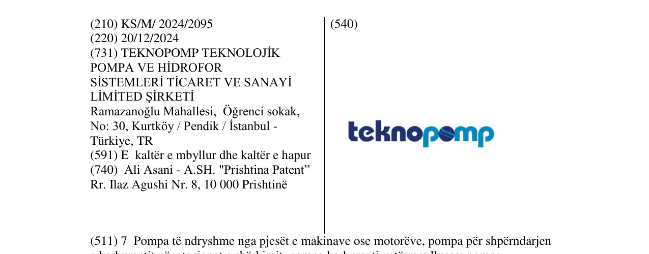 Zëri i markës teknopomp në buletin
