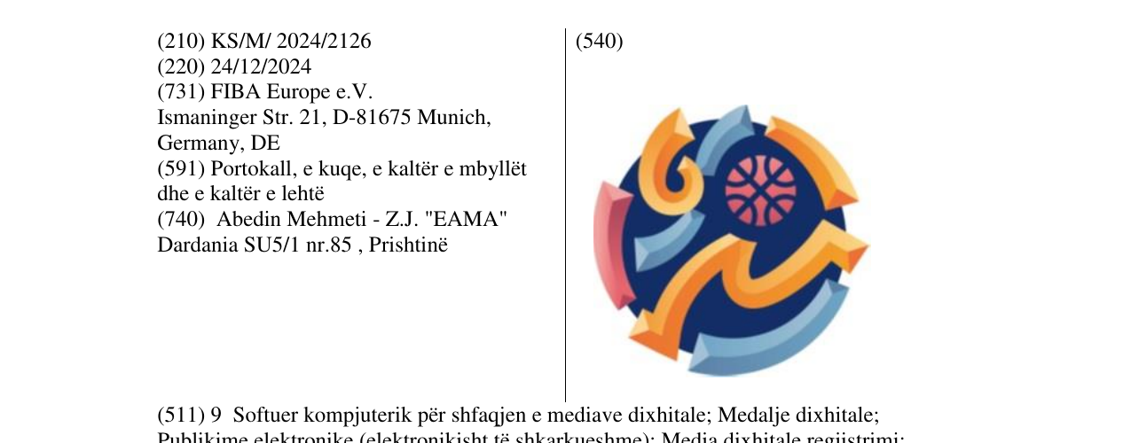 Zëri i markës Fiba Europe në buletin
