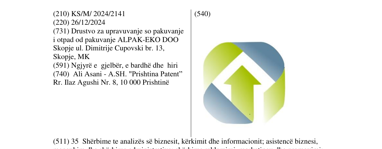 Zëri i markës alpak në buletin