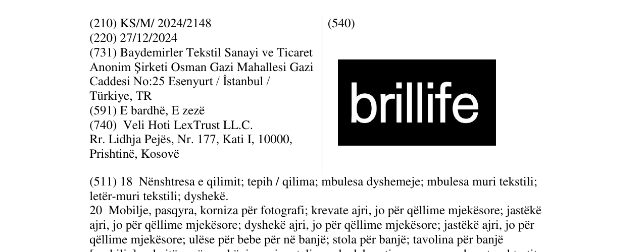 Zëri i markës brillife në buletin