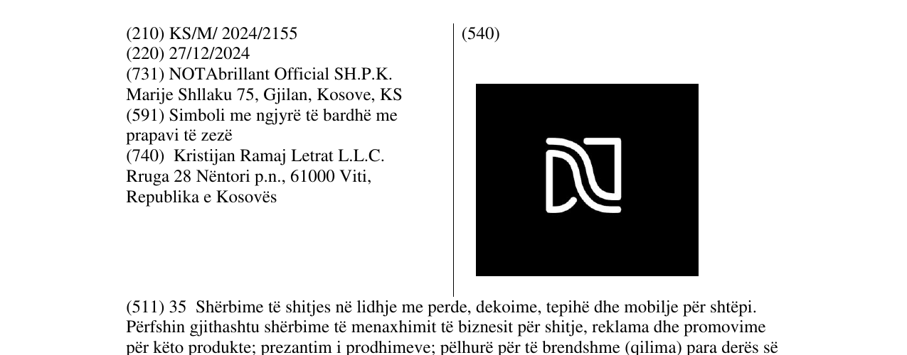 Zëri i markës NOTA në buletin