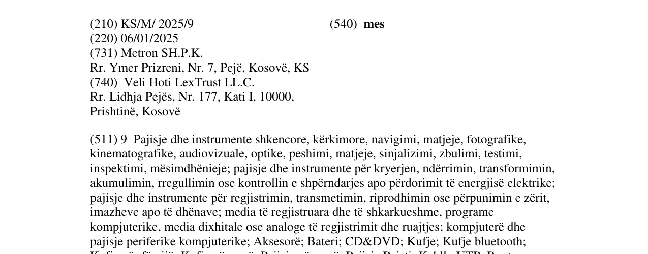 Zëri i markës mes në buletin