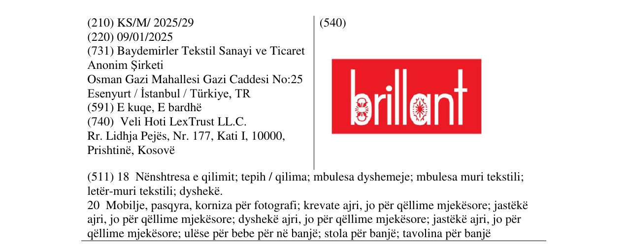 Zëri i markës brillant në buletin