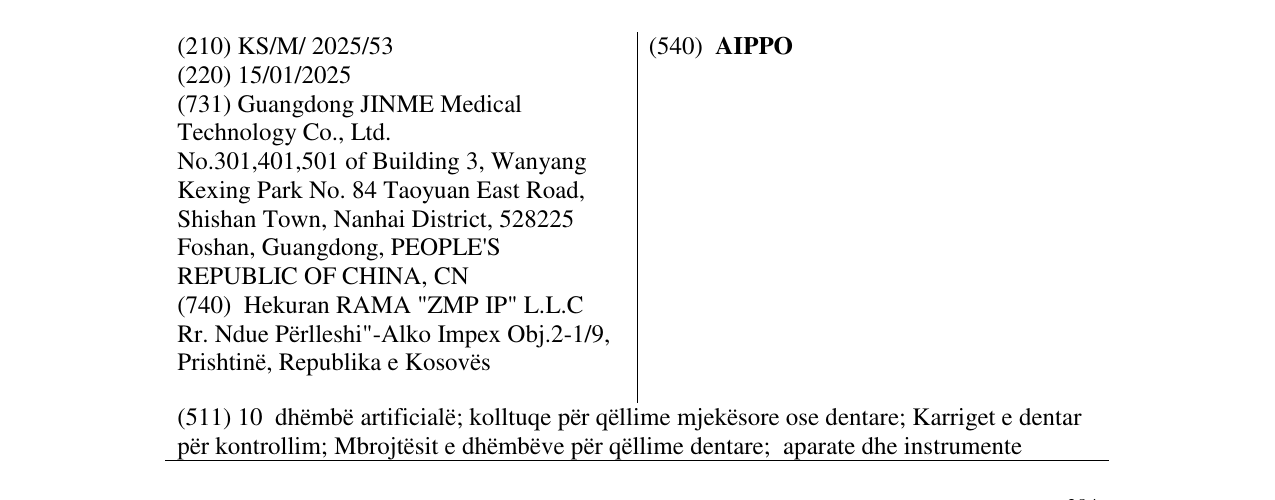 Zëri i markës AIPPO në buletin