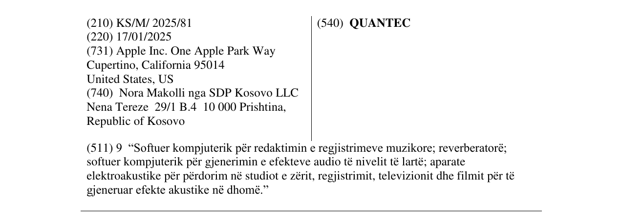 Zëri i markës QUANTEC në buletin