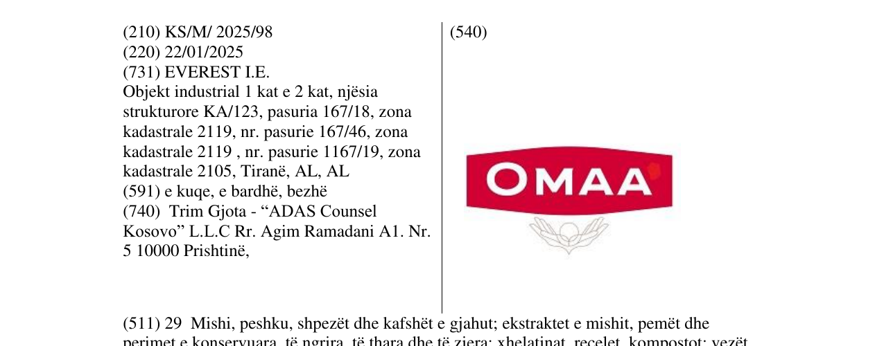 Zëri i markës OMAA në buletin