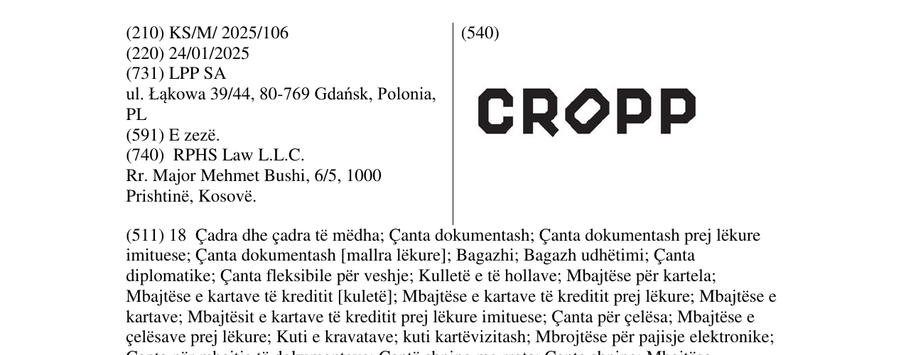 Zëri i markës CROPP në buletin