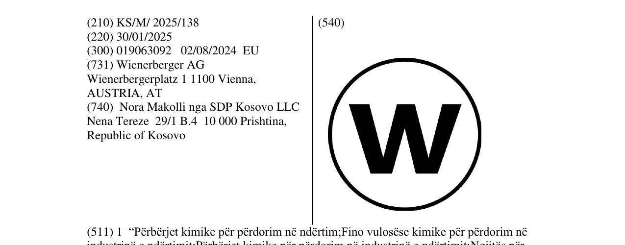 Zëri i markës W në buletin