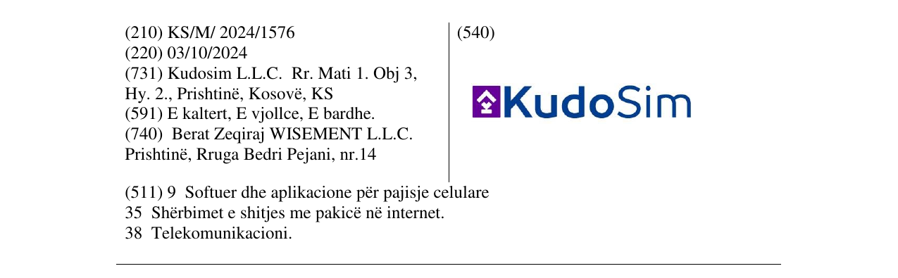 Zëri i markës KudoSim në buletin