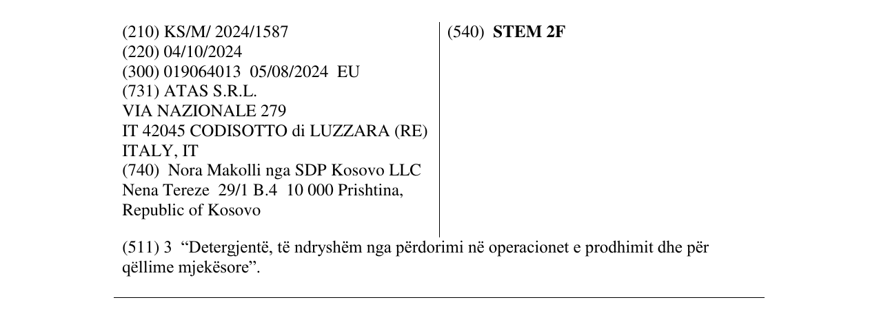 Zëri i markës STEM 2F në buletin