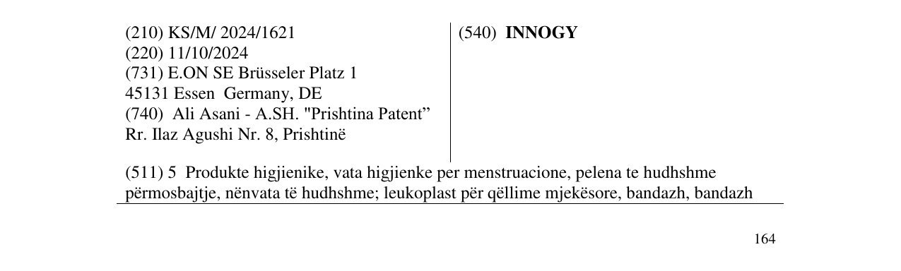 Zëri i markës INNOGY në buletin