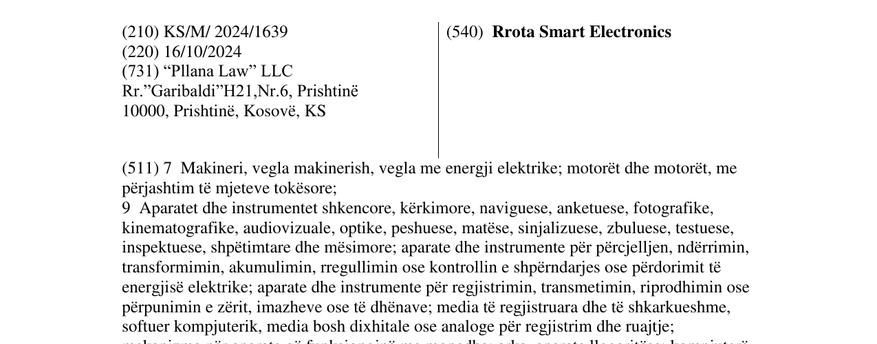 Zëri i markës Rrota Smart Electronics në buletin