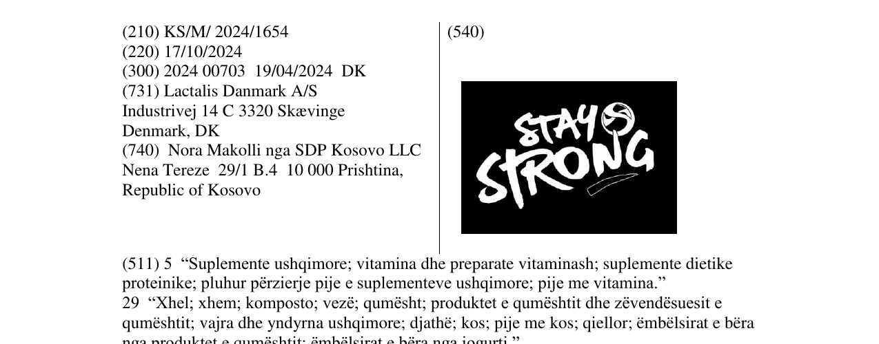 Zëri i markës STAY STRONG në buletin