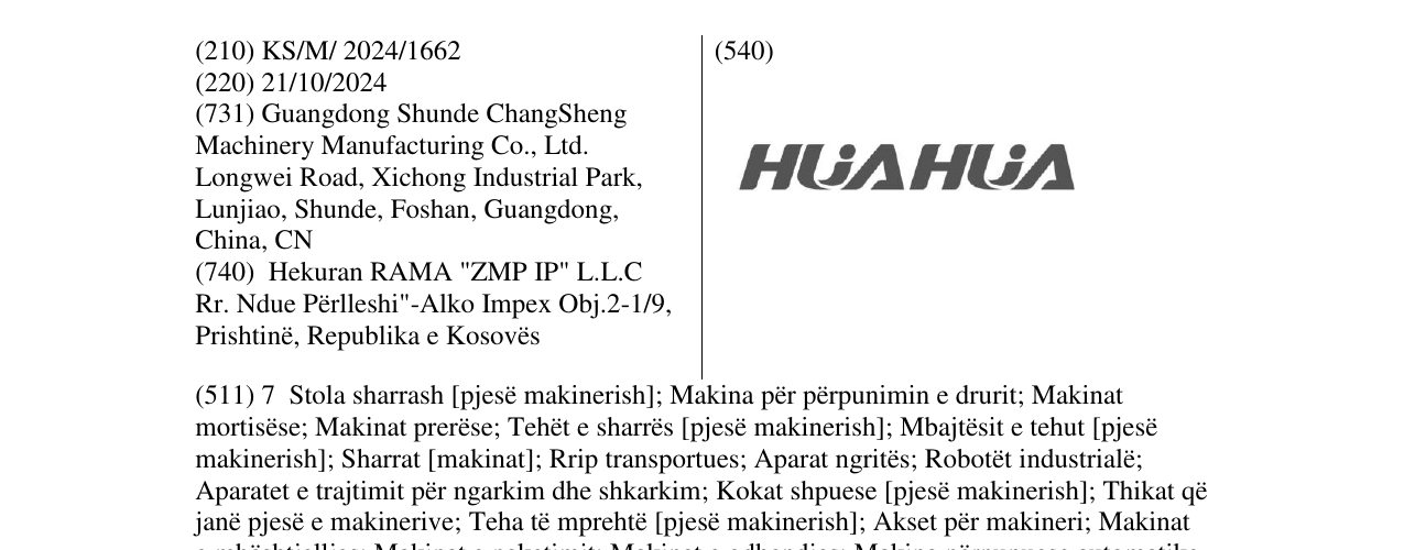 Zëri i markës HUAHUA në buletin