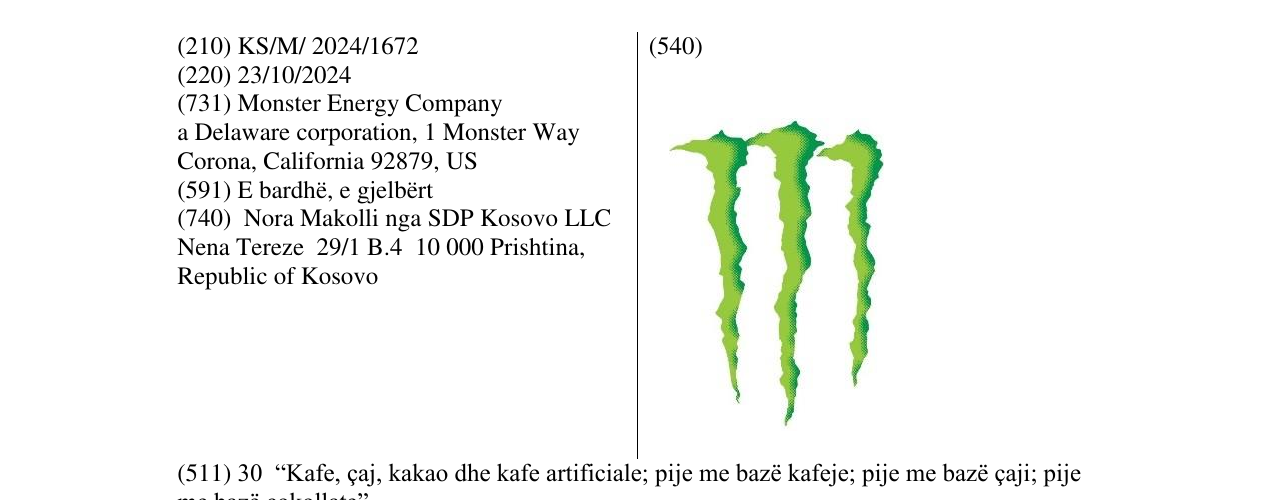 Zëri i markës monster në buletin