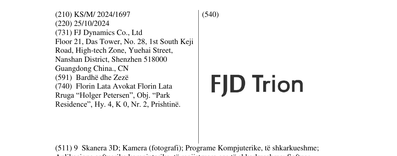 Zëri i markës FJD Trion në buletin