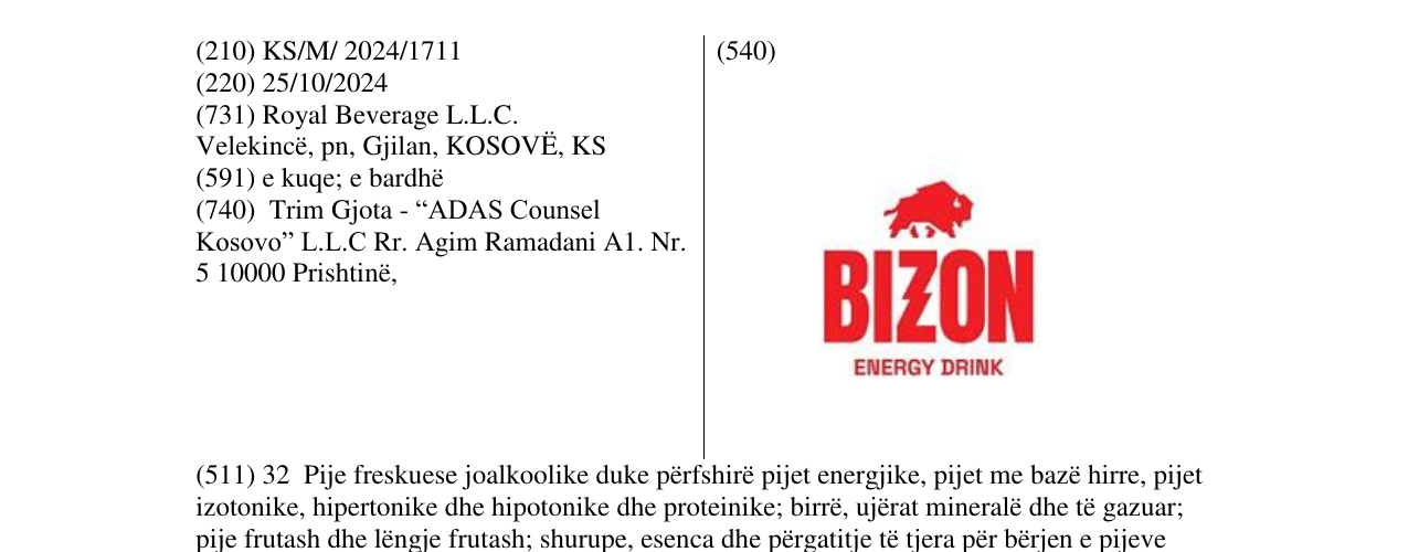 Zëri i markës BIZON në buletin